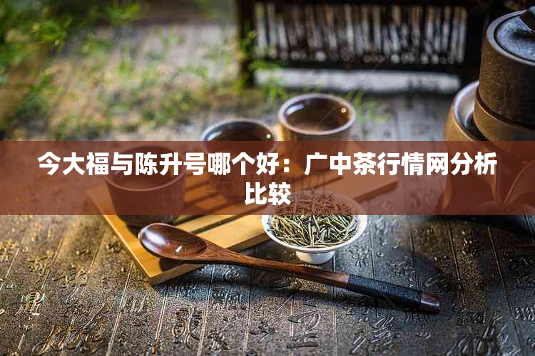 今大福与陈升号哪个好：广中茶行情网分析比较