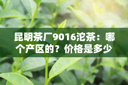 昆明茶厂9016沱茶：哪个产区的？价格是多少？同时介绍昆明茶厂3917沱茶。