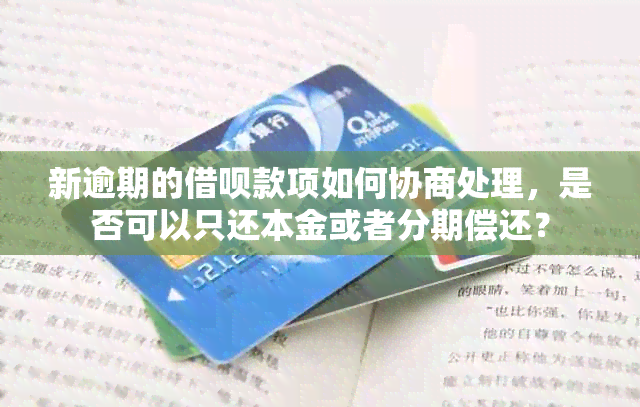 新逾期的借呗款项如何协商处理，是否可以只还本金或者分期偿还？