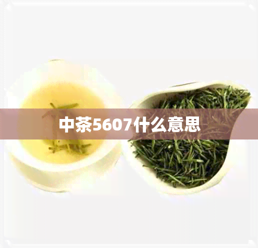 中茶5607什么意思