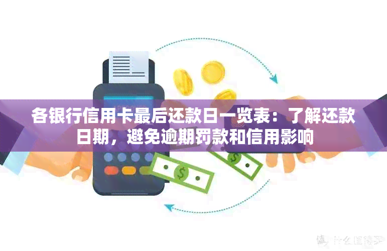 各银行信用卡最后还款日一览表：了解还款日期，避免逾期罚款和信用影响