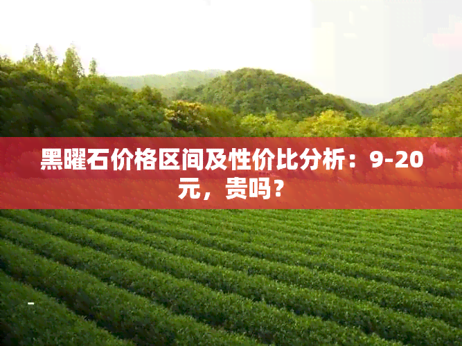 黑曜石价格区间及性价比分析：9-20元，贵吗？