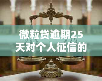 微粒贷逾期25天对个人的影响及解决方案全面解析