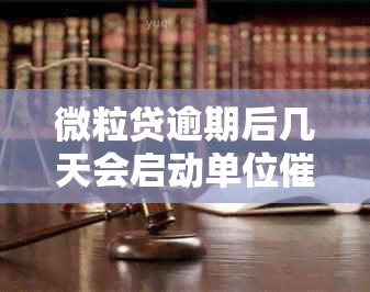 微粒贷逾期后几天会启动单位？探讨逾期后果及应对策略