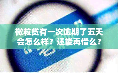 微粒贷有一次逾期了五天会怎么样？还能再借么？