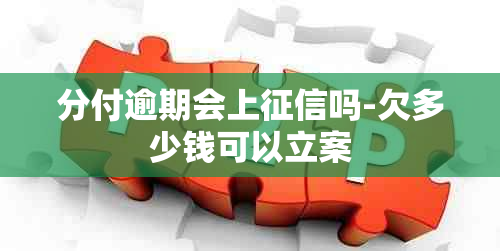 分付逾期会上吗-欠多少钱可以立案