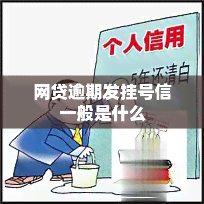 网贷逾期发挂号信一般是什么