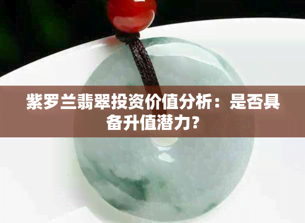 紫罗兰翡翠投资价值分析：是否具备升值潜力？