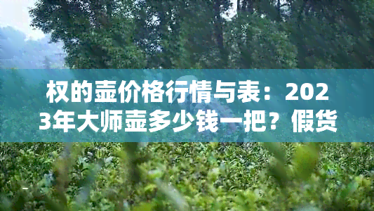 权的壶价格行情与表：2023年大师壶多少钱一把？假货多吗？