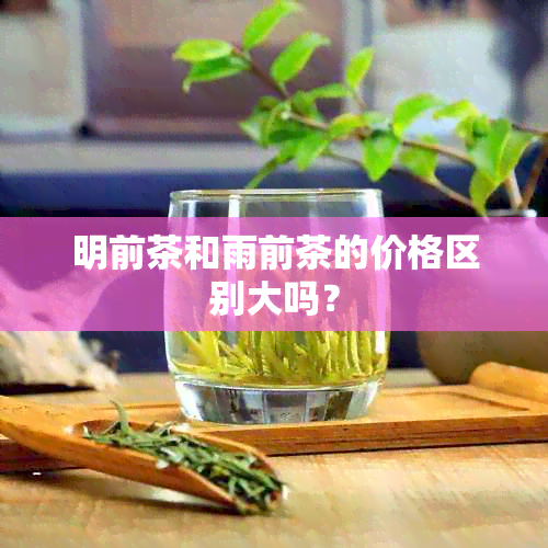 明前茶和雨前茶的价格区别大吗？