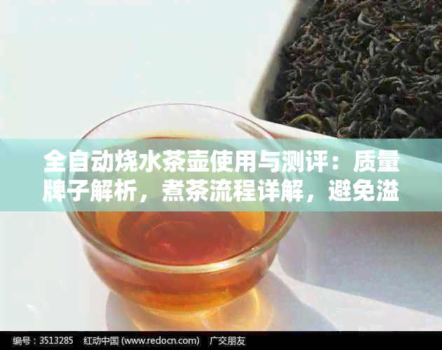 全自动烧水茶壶使用与测评：质量牌子解析，煮茶流程详解，避免溢水困扰