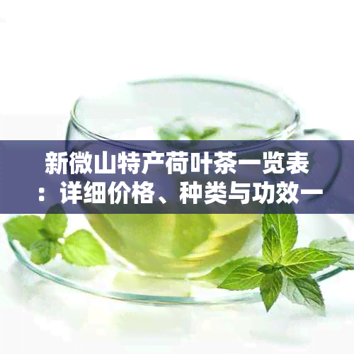 新微山特产荷叶茶一览表：详细价格、种类与功效一应俱全