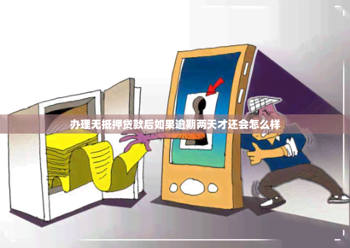 办理无抵押贷款后如果逾期两天才还会怎么样