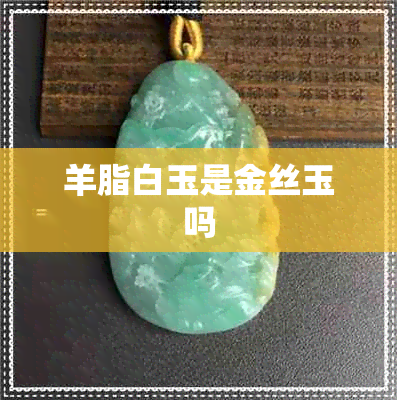 羊脂白玉是金丝玉吗