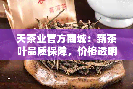 天茶业官方商城：新茶叶品质保障，价格透明查询