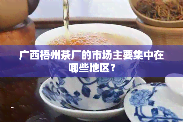 广西梧州茶厂的市场主要集中在哪些地区？