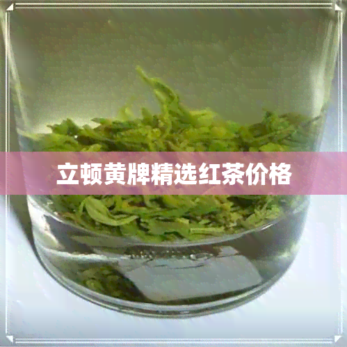 立顿黄牌精选红茶价格