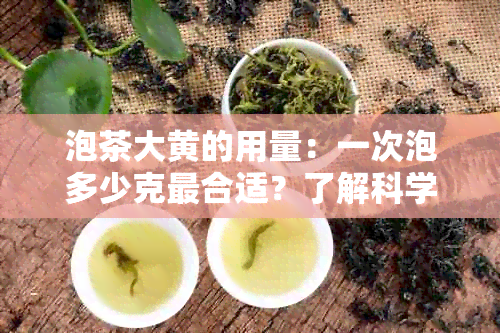 泡茶大黄的用量：一次泡多少克最合适？了解科学的饮茶量