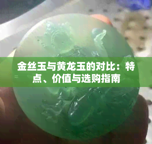 金丝玉与黄龙玉的对比：特点、价值与选购指南