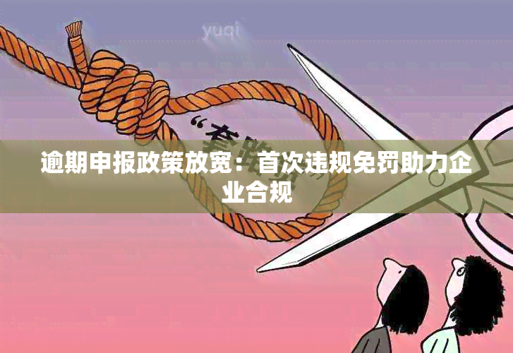 逾期申报政策放宽：首次违规免罚助力企业合规