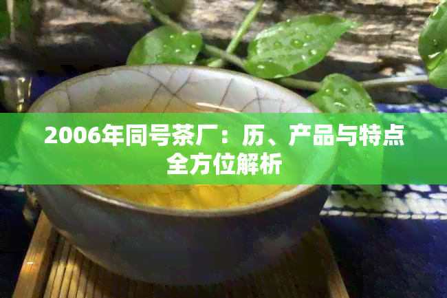 2006年同号茶厂：历、产品与特点全方位解析