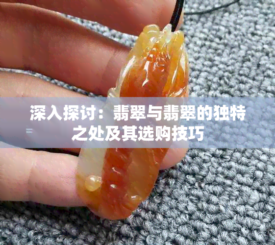 深入探讨：翡翠与翡翠的独特之处及其选购技巧