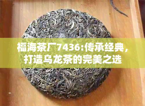 福海茶厂7436:传承经典，打造乌龙茶的完美之选