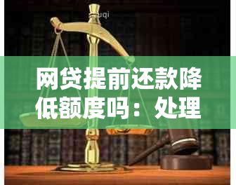 网贷提前还款降低额度吗：处理策略与利息影响解析