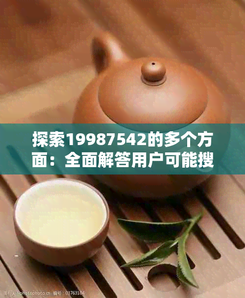 探索19987542的多个方面：全面解答用户可能搜索的相关问题