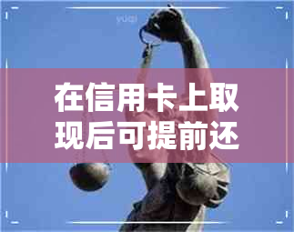 在信用卡上取现后可提前还款吗安全吗