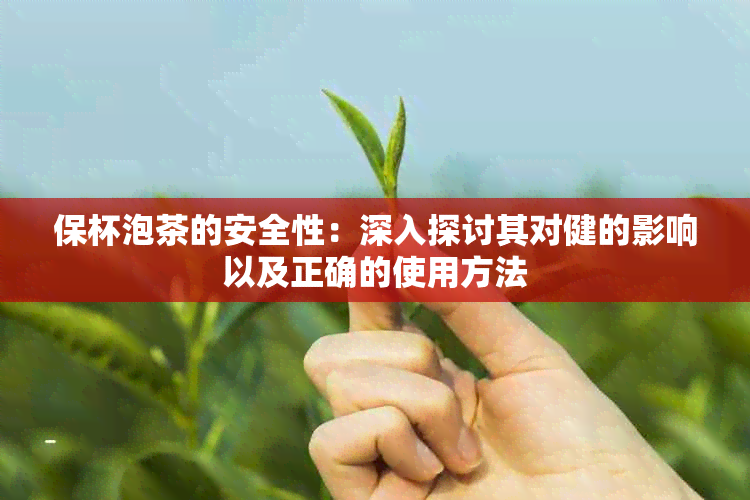 保杯泡茶的安全性：深入探讨其对健的影响以及正确的使用方法