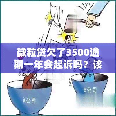 微粒贷欠了3500逾期一年会起诉吗？该如何处理？