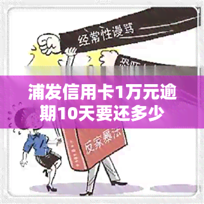 浦发信用卡1万元逾期10天要还多少