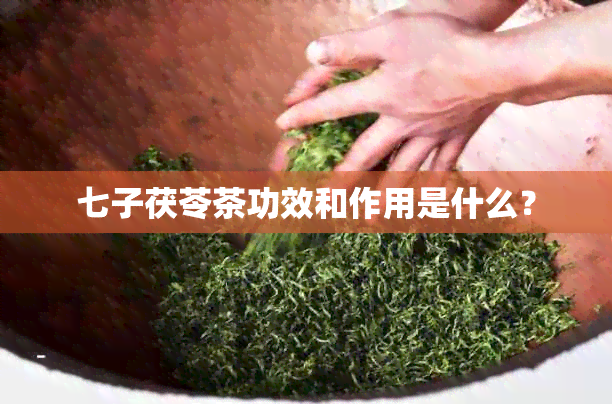 七子茯苓茶功效和作用是什么？