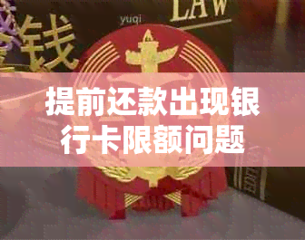 提前还款出现银行卡限额问题