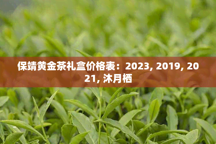 保靖黄金茶礼盒价格表：2023, 2019, 2021, 沐月栖