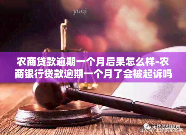 农商贷款逾期一个月后果怎么样-农商银行贷款逾期一个月了会被起诉吗