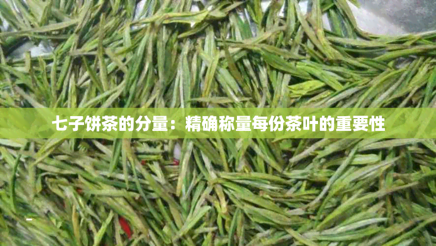 七子饼茶的分量：精确称量每份茶叶的重要性