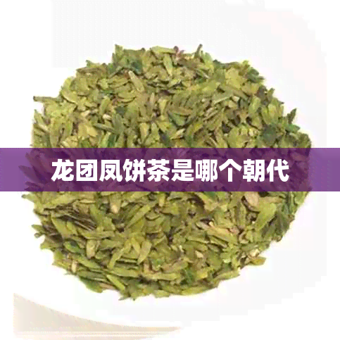 龙团凤饼茶是哪个朝代