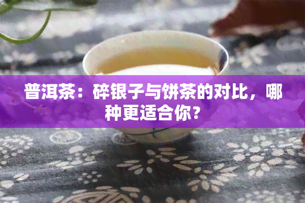 普洱茶：碎银子与饼茶的对比，哪种更适合你？