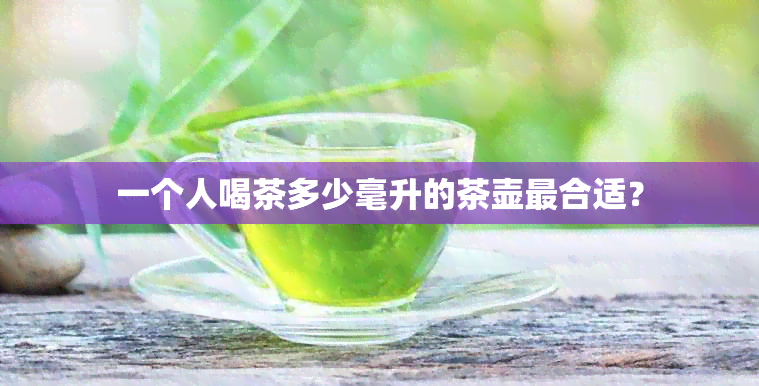 一个人喝茶多少毫升的茶壶最合适？