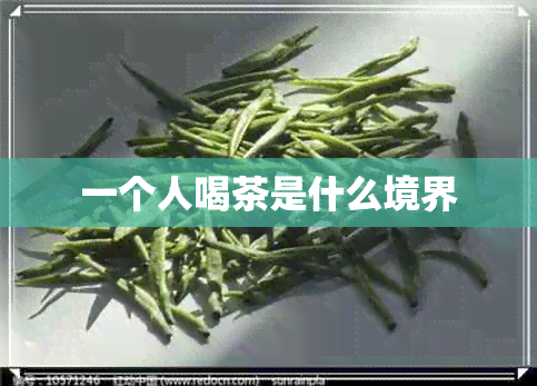 一个人喝茶是什么境界