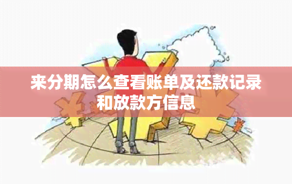 来分期怎么查看账单及还款记录和放款方信息