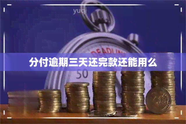 分付逾期三天还完款还能用么