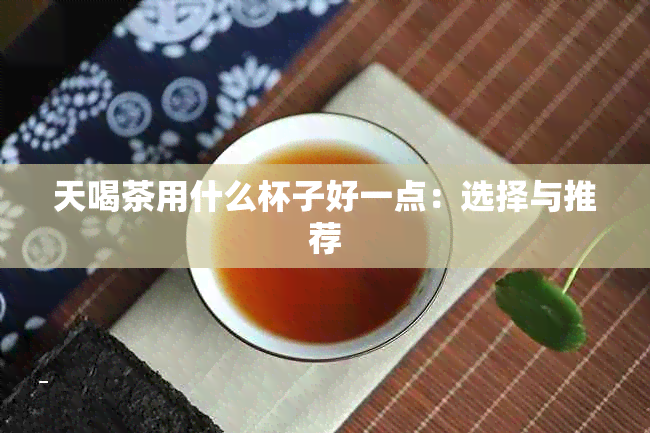 天喝茶用什么杯子好一点：选择与推荐