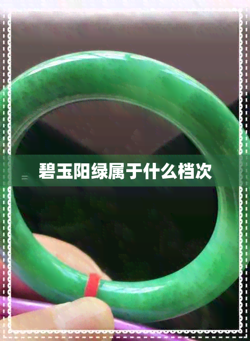 碧玉阳绿属于什么档次