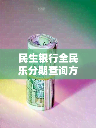 民生银行全民乐分期查询方法全面解析：如何查找、申请和了解相关细节