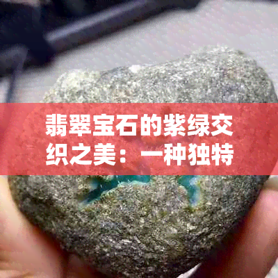 翡翠宝石的紫绿交织之美：一种独特而神秘的色彩组合