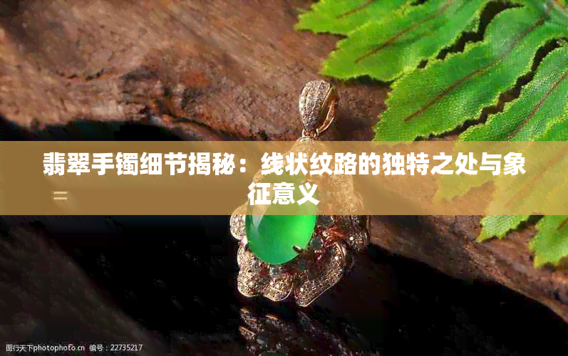 翡翠手镯细节揭秘：线状纹路的独特之处与象征意义