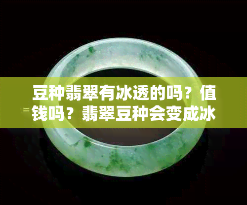 豆种翡翠有冰透的吗？值钱吗？翡翠豆种会变成冰种吗？豆冰种好不好？